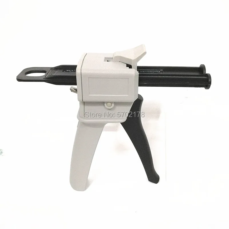 

Two Component AB Epoxy Sealant 50ml Glue Gun Applicator Glue Adhensive Squeeze Mixed 1:1 2:1 Manual Caulking Gun Dispenser