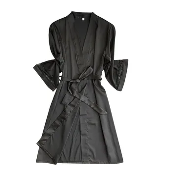 

Satin Robes For Women Sexy Bathrobe Women Dressing Gown Sexy Sleepwear халаты женские халат женский szlafrok damski bathrobe new