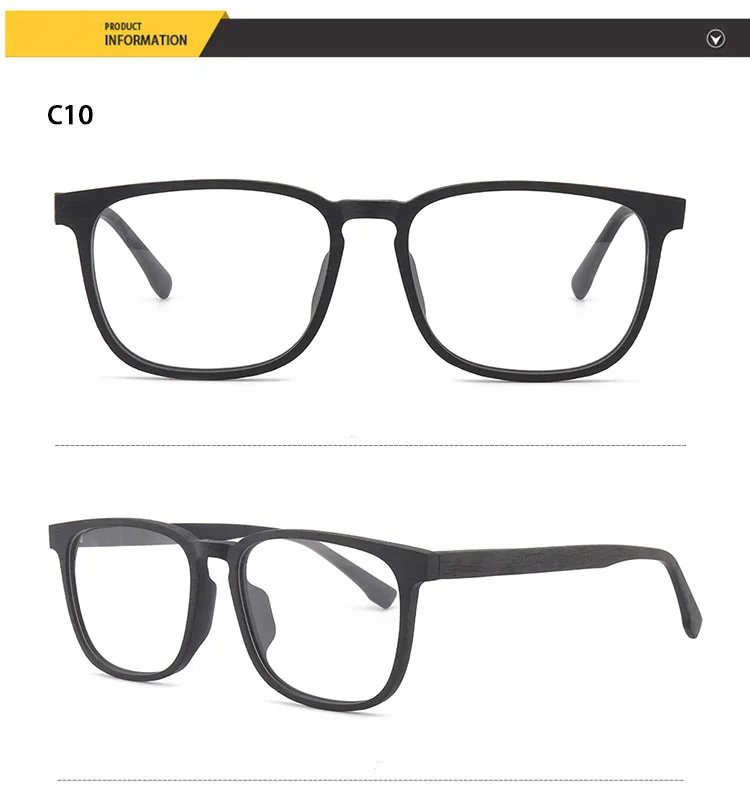HDCRAFTER оптические очки оправа сверхлегкие квадратные очки по рецепту деревянные рамы с прозрачными линзами для мужчин и женщин