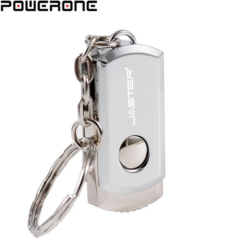 POWERONE металлический вращающийся usb флеш накопитель 2 0 pendrive 4 ГБ 8 16 32 64 Гб карта