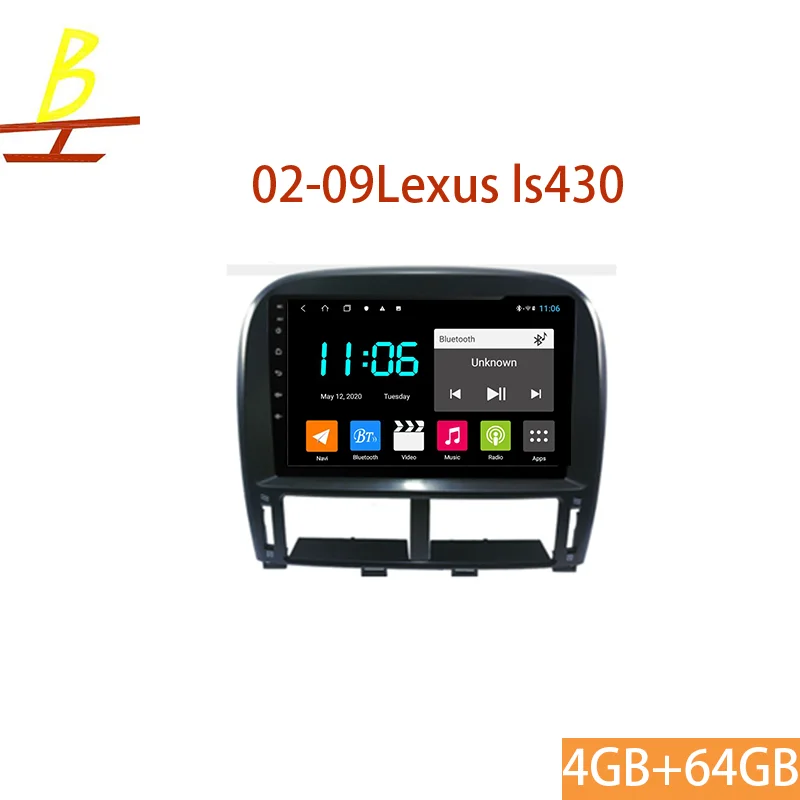 Подходит для модели 2002 Lexus LS 430 LS430 Android 10 0 Gps навигация автомобильный