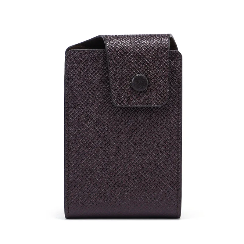 Multifunctional Card Sleeve Men's and Women's Genuine Leather Case Business ID Credit Card Wallet Holder Pocket Organizer