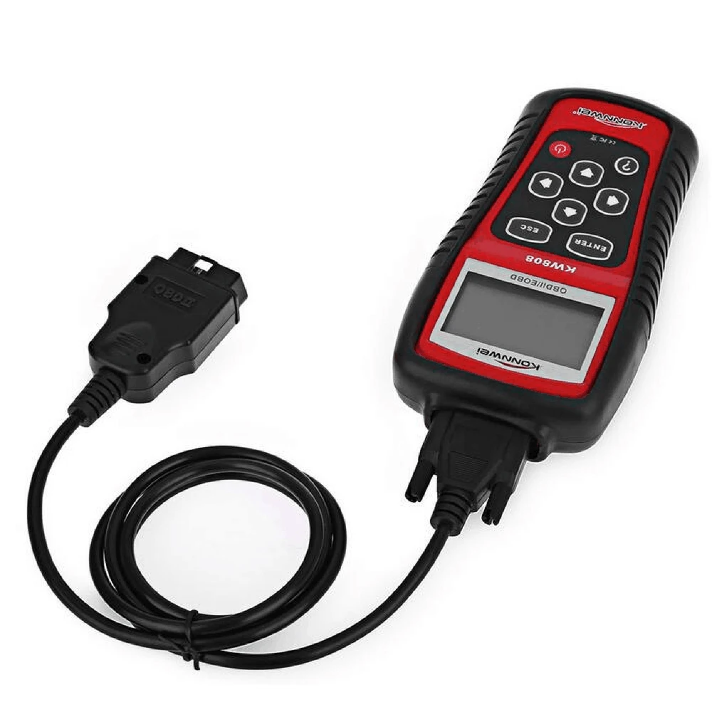 KONNWEI KW808 OBDII/EOBD считыватель кодов автомобилей и автоматический сканер декодер обнаружения автомобиля