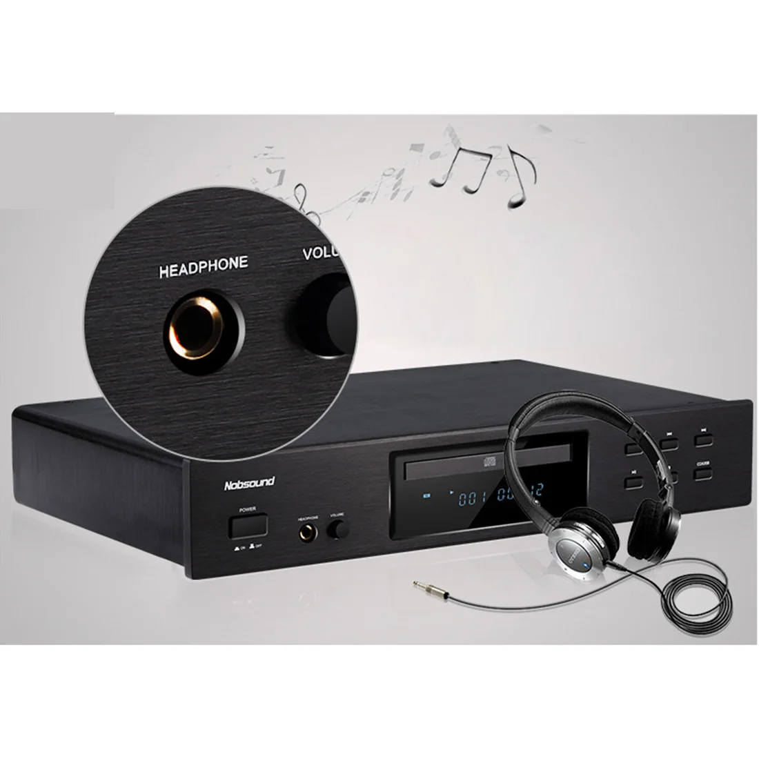 Nobsound CD-3 Чистый CD-плеер Домашний HIFI музыкальный плеер без потерь с плоским штекером 220 В