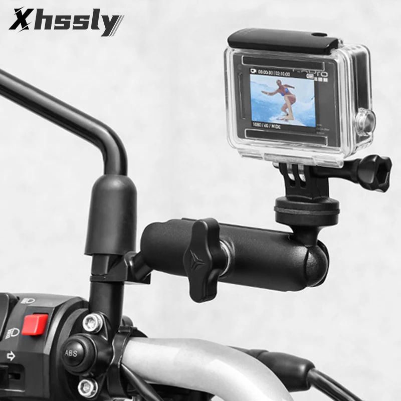 Supporto Per Fotocamera Moto Staffa Per Specchietto Manubrio Per Bmw G650Gs Honda Vt 1100 Gl 1800 Yamaha Mt 09 2018 Ttr250 Kawasaki Zr7