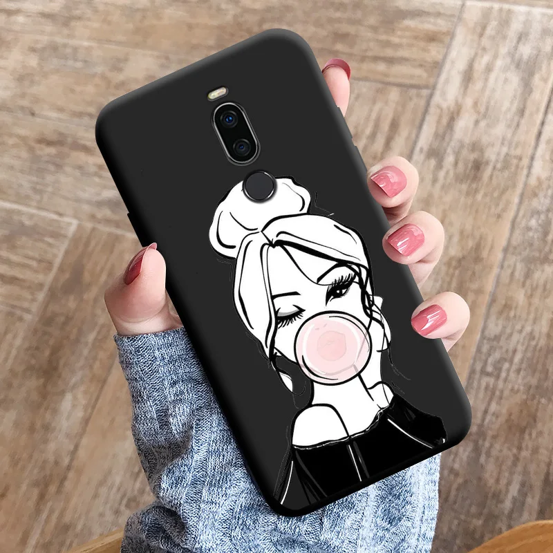 best meizu phone cases Black Soft TPU Shell For Meizu X8 Case Personality Tide Shell For MEIZU X8 Case Silicone Edging Matte Phone Case Cover For MEIZU cases for meizu Cases For Meizu