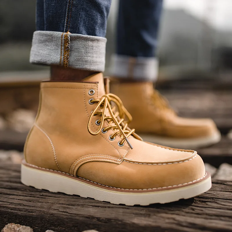 

Maden Men's Autumn And Winter New Martin Boots In The Tooling Boots 875 Boots Men's High-Top Boots