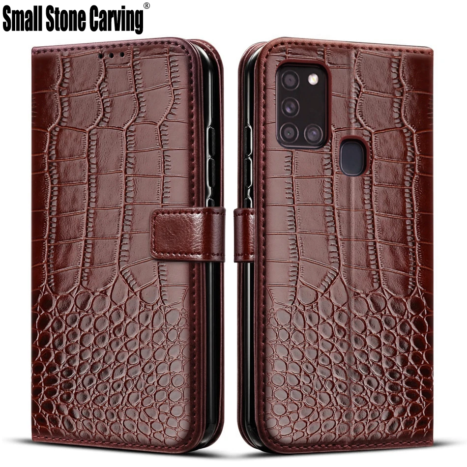 Flip Leather Case Card Holder Wallet Cover for Samsung Galaxy A21s phone case leather phone case leather wallet case leather case