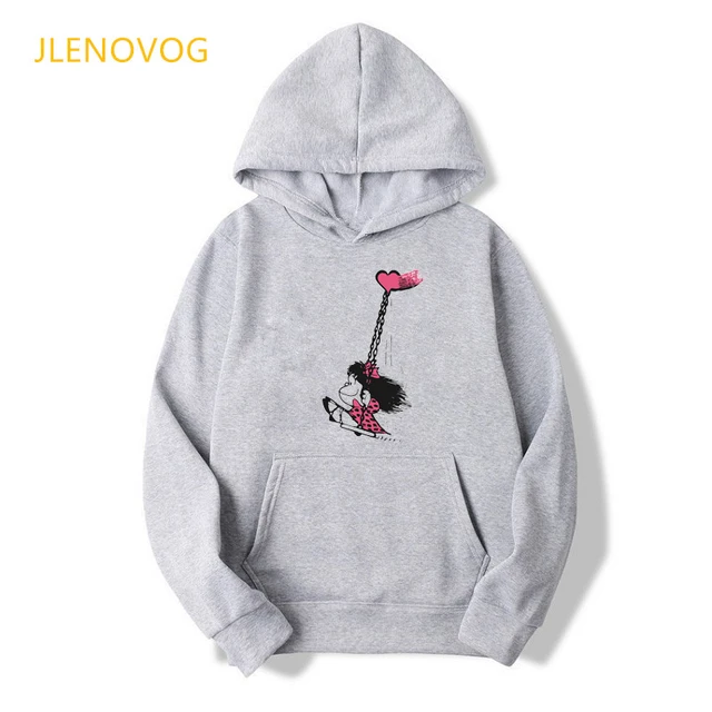 Toda Mafalda Print Hoodies Women Men Hooded Sweatshirts Harajuku Hip Hop Hoodies Sweatshirt Streetwear Tracksuit Winter Clothes Y0102026h