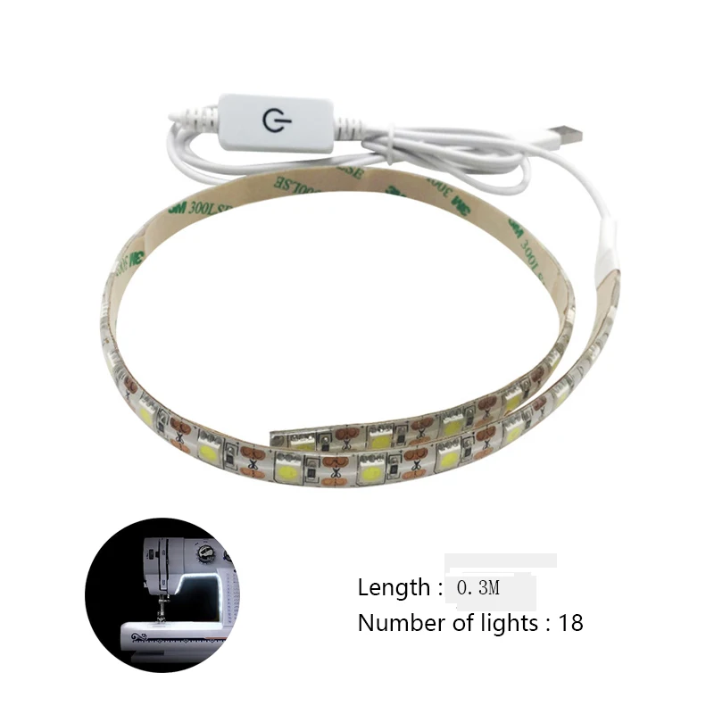 Sewing Machine LED Light Strip Light USB Powered Dimming Flexible Sewing  Light Strip for Industrial Machine Working LED Lights