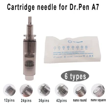 6 видов 12/24/36/42Pin нано-игловой картридж для Дерма ручка Dr.Pen A7 ULTIMA A7 электрическая Дерма авто микро иглой, анти-старение