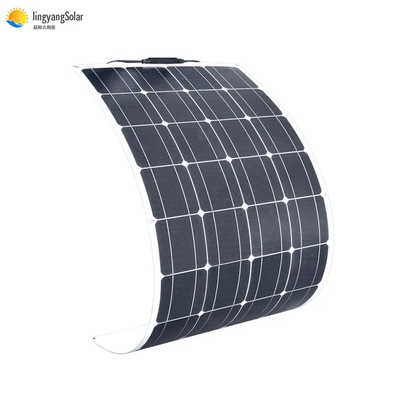 

Camping in the outdoor 100w High efficiency Semi-flexible solar panel Car RV Marine Panel Solar