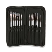 Набор кистей для рисования для художника-15 различных размеров кисти для рисования подходят для акриловых, акварельных, масляных и гуашечных красок, Perfect Pai