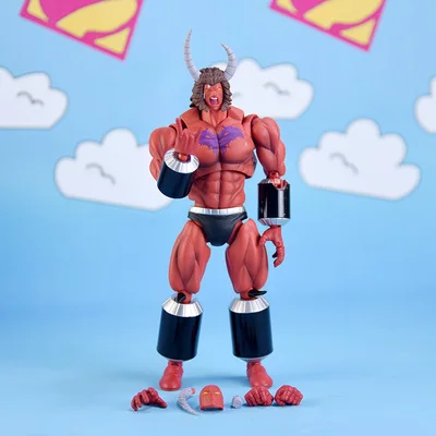 SHF Japan Animi 6 дюймов Kinnikuman Brocken Jr Buffaloman Asura ограниченная версия объемная Коллекция фигурка для фанатов праздничный подарок - Цвет: Многоцветный