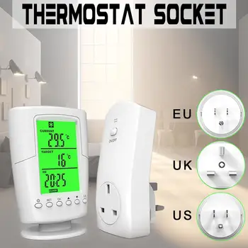 

TS-2000 Programmable Wireless Thermostat Socket Home Intelligent Temperature Control Socket