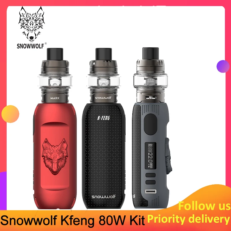 Оригинальный набор для вейпа Snowwolf Kfeng 2500 мАч встроенный аккумулятор с 3 мл/2 мл Mark