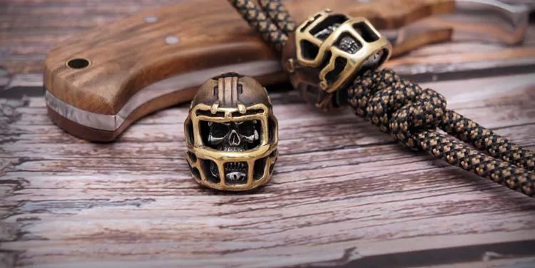 EDC тибетская Серебряная бронзовая нож бусины кулон уличный Паракорд DIY украшения тибетская Серебряная бронзовая снаряжение для кемпинга EDC инструменты
