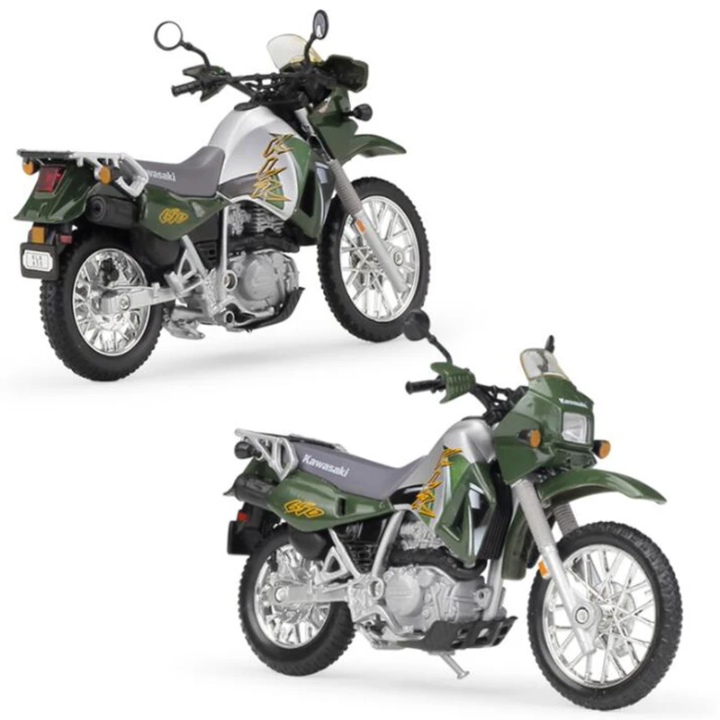 1:18 Масштаб Kawasaki KLR 650 мотоцикл Литой Сплав гоночные велосипеды уличные моторные игрушки детские игрушки коллекционные украшения