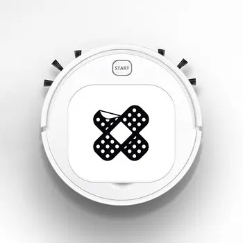 

Robot Vacuum Cleaner Intelligent Automatic Mopping Clean Robot for Hard Floor Carpet Fashion BAND AID Crossed Bent Corner JDM