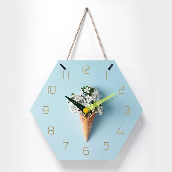 

Cartoon Wall Clock Modern Design Vintage Kitchen Vintage Wooden Wall Clock Hidden Safe Reloj Pared Grande Watch Home YY60WC