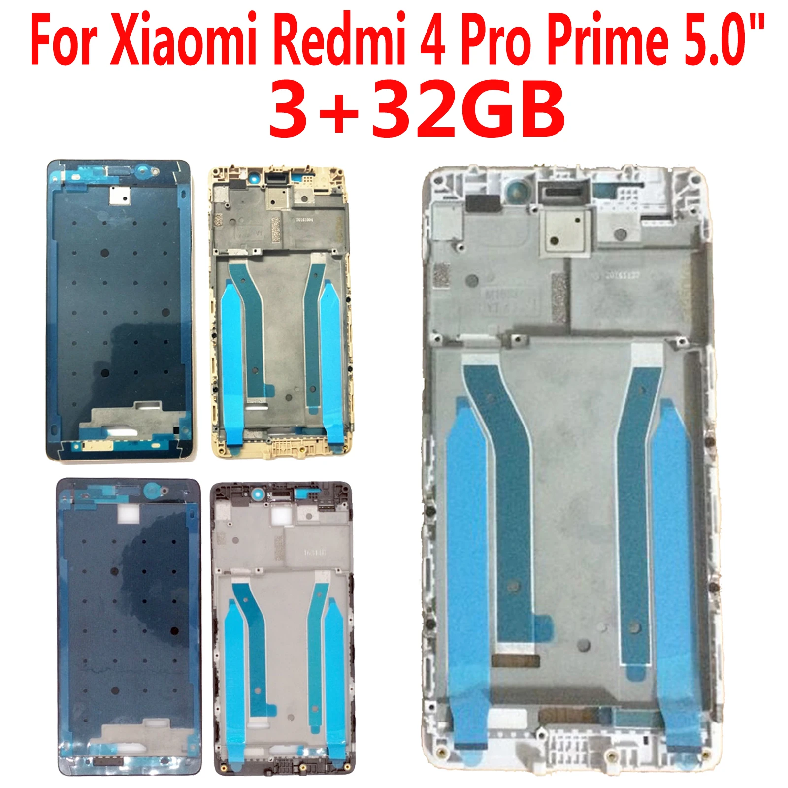 Shyueda для Xiaomi Redmi 4 Pro Prime " 3+ 32 ГБ передний средний ЖК-экран Корпус рамка