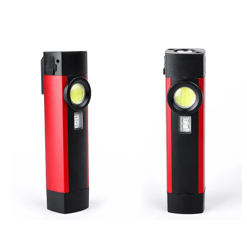 

Super Bright COB LED Flashlight Working Light USB Rechargeable White Red UV Magnetic Flashlights Built-in Battery Torch