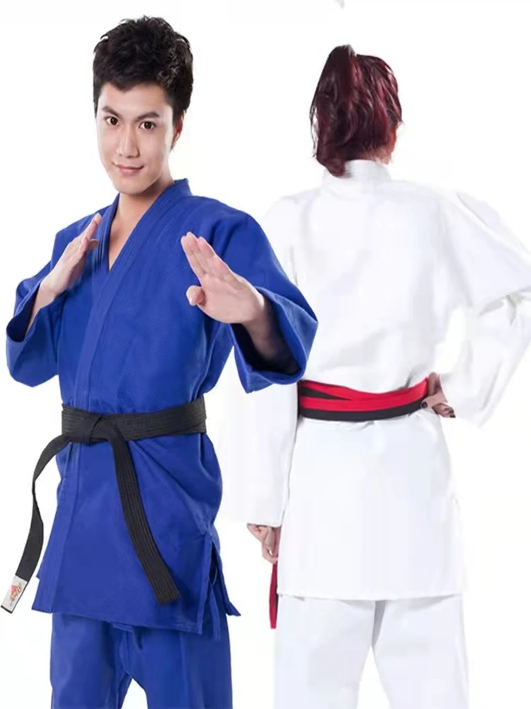 Martial Arts Uniform Judo Gi Kimono Competition 100% Cotton White 450gsm Judo Gi Single Weave Judo Gi