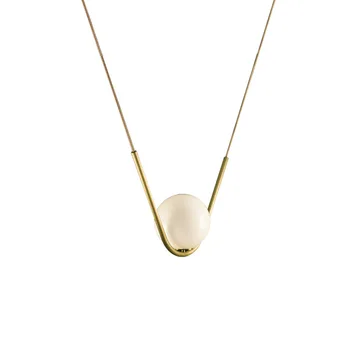 

Creative Simplicity Art V Shape Golden Lighting Nordic Luxurious Restaurant Hanging Lamp High Quality Glass Ball Pendant Lights