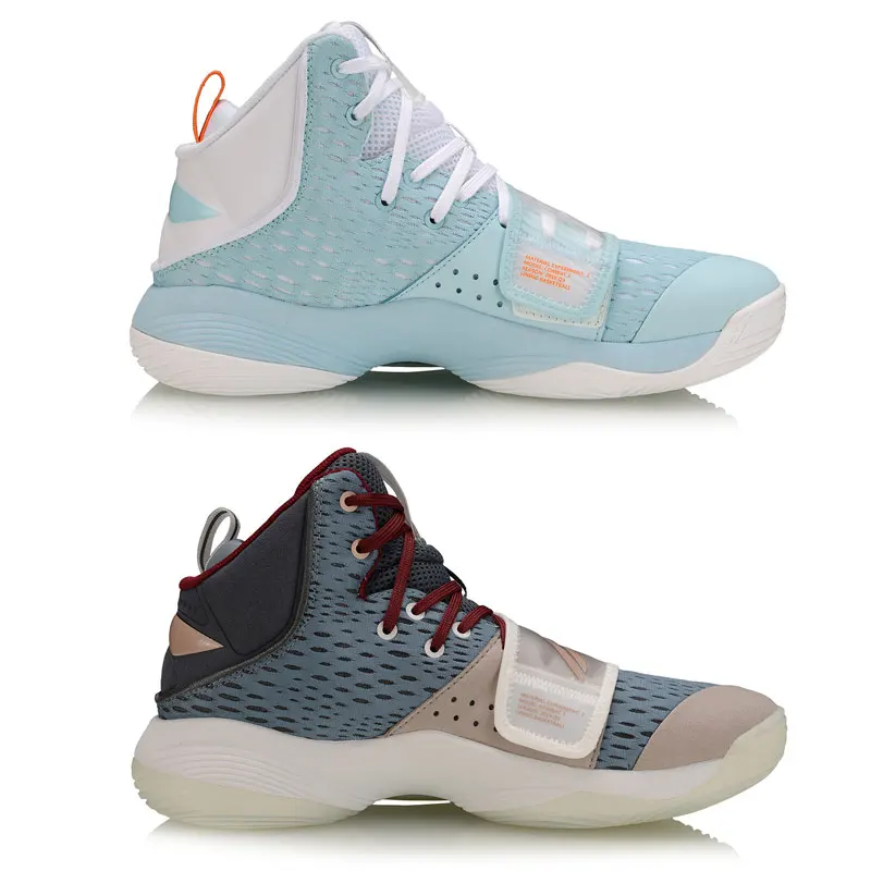 Li-Ning/мужские кроссовки для баскетбола на корте, на липучке, спортивные кроссовки с динамической подкладкой, ABPP015 SJAS19