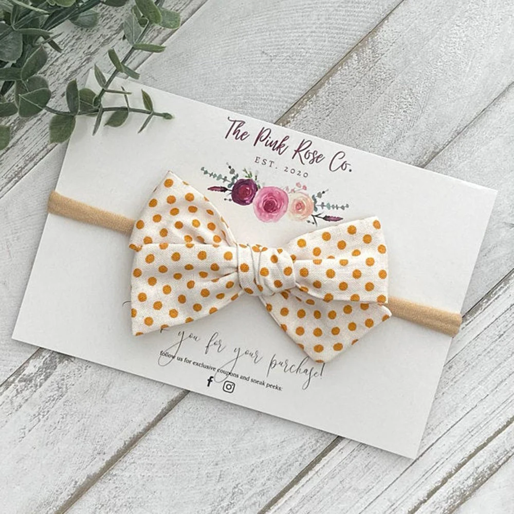 Customize Headband Display Card Add LOGO Headband Cards Thank You For Your Order Cards Business