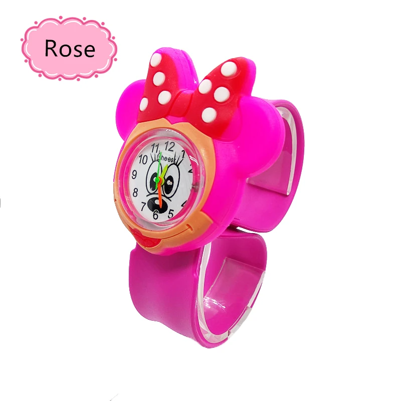 3D Cartoon Minnie Mickey Kids Watches Baby Toys Clock Bracelet Children s Watches Child Watch for 4