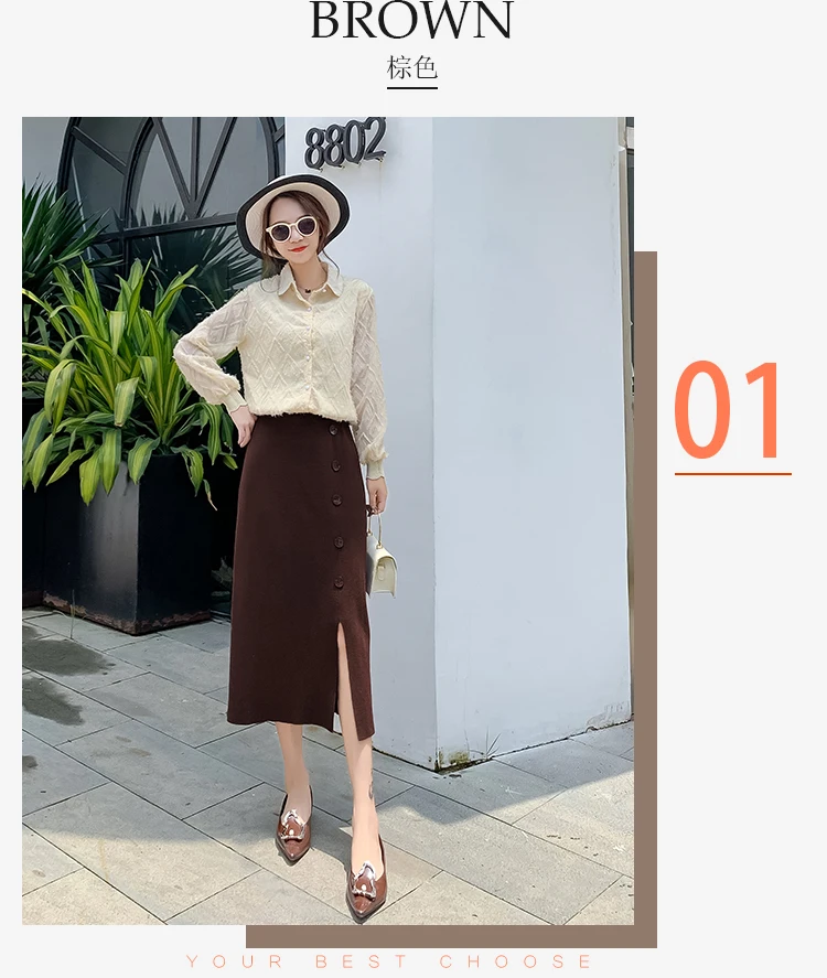 Fv2251 new autumn winter women fashion casual sexy Skirt kawaii plus size skirt long skirt harajuku
