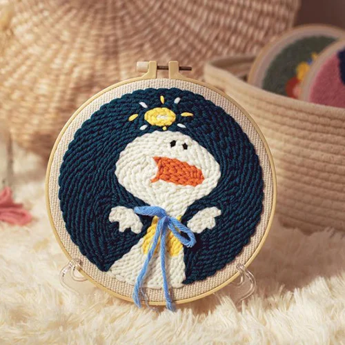 DIY kit Needlework Girls Handicraft Kids art craft Creativity Material set Learning Educational toys for Children Adult Gift duck