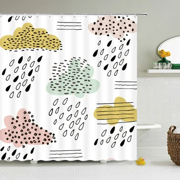 

Lovely Cartoon Animals Shower Curtain Waterproof Bathroom Curtain Childs High Quality Polyester Fabric Home Decor With Hooks