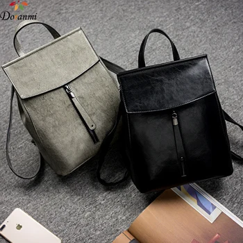 

DORANMI Genuine Leather Schoolbag Women's Backpack 2019 High Quality Back Shoulder Bag Female Cow Leather Rucksack Mochila BG309