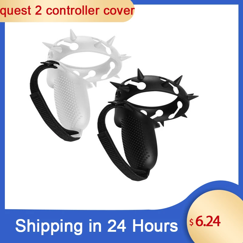 VR Accessories Protective Cover For Oculus Quest 2 VR Touch Controller Cover With Knuckle Strap Handle Grip For Oculus Quest 2