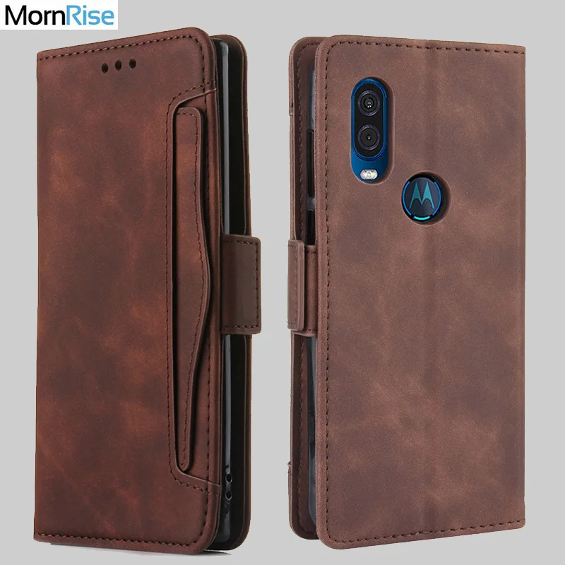 

Wallet Cases For Motorola MOTO One Vision Case Magnetic Closure Book Flip Cover For Moto P50 Leather Card Photo Holder Phone Bag