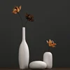 Northern European-Style White Ceramic Vase Set, Modern Minimalist Flower Container, Living Room Decoration, Home Decoration 2