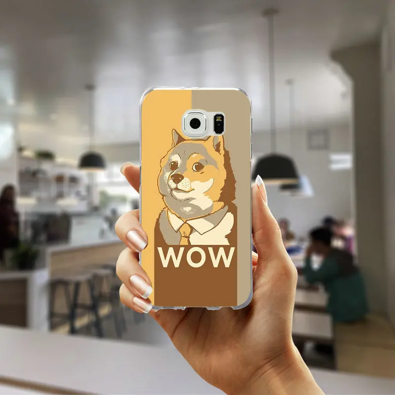 Мягкий чехол для samsung M10 M20 M30 M40 A10 A20 A30 A40 A50 A60 A70 A80 A90 A20E A8 A9 Star Pro красивые Doge мем - Цвет: Picture 7