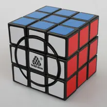 Супер 333 черно-белого цвета с милым рисунком кота Стразы «Кубик Рубика» супер 3X3X3 куб Волшебные