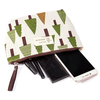 

Cosmetic Bag Hot Newest Unisex Multifunctional Durable Fabric Zipper Purse Cartoon Pattern Cosmetic Storage Bag Changes Card Bag