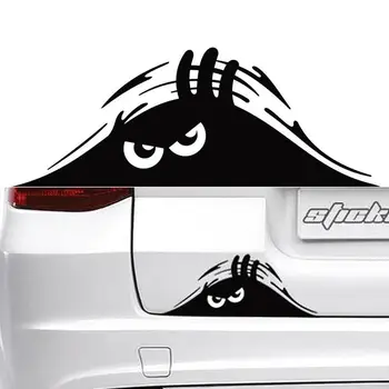 Adesivo anti-arranhões de carro, adesivo à prova d’água de decoração de automóveis decalque olhos grandes 3d engraçado, estilo de carro