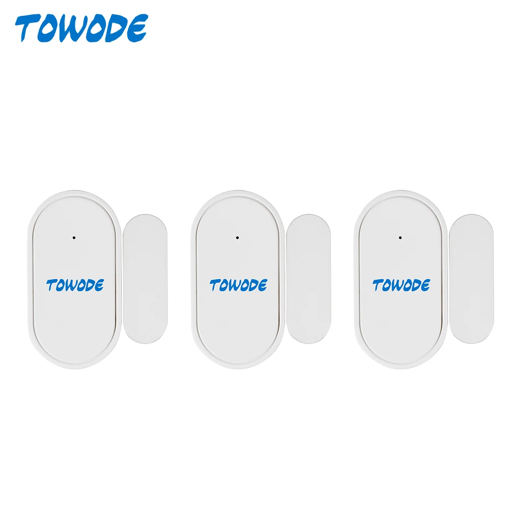 TOWODE Mini Door Sensor Домашняя безопасность Беспроводная сигнализация открытия окна /