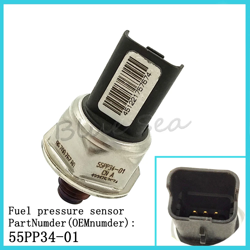 Muslimah Mazda 1.4 1.6 Tdci 11-14 Sensore Ad Alta Pressione Rail Carburante