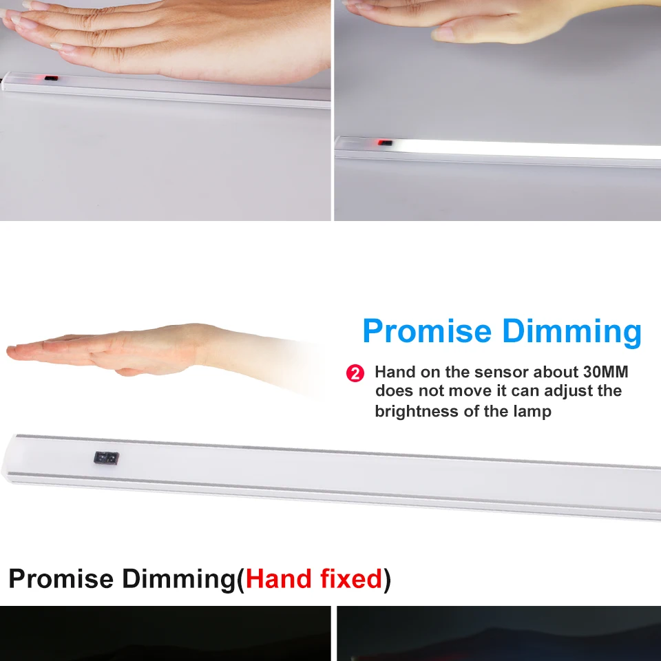 30cm 5V USB Powered Smart LED Kitchen Light Hand Sweep Sensor Lamp High Brightness Backlight for Cabinet Wardrobes Drawer (6)