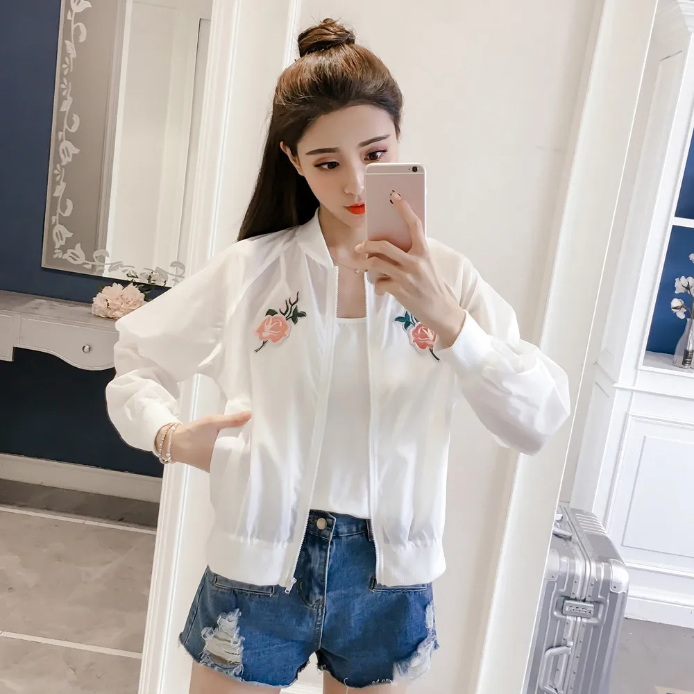 price cut  2018 Spring And Summer New Style Korean-style WOMEN'S Wear Hipster Loose-Fit Cropped Jacket Thin Co