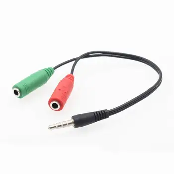 

Splitter Headphones Jack 3.5 Mm Stereo Audio Y-Splitter 2 Female To 1 Male Cable Adapter Microphone Plug For Earphone