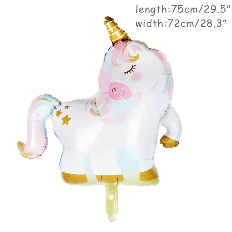 Details about   Little Fairy Girls Balloon Happy Birthday Decoration Rainbow Unicorn Smile Cloud 