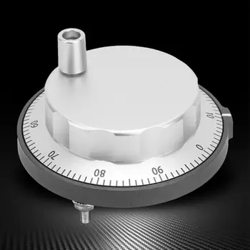 

Metal CNC Pulser Handwheel micro switch White 5V 6Pin 100PPR Manual Pulse Generator Rotary Encoder 80mm rotary switch