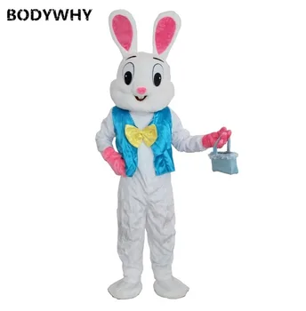 

Wholesale High Quality Easter Rabbit Mascot Costume Adult Easter Bunny Mascot Costume Rabbit Cartoon Fancy Free Shipping